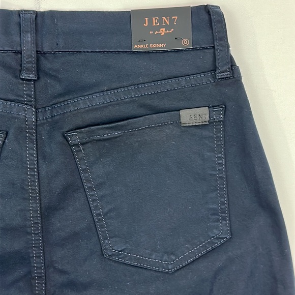 Jen 7 Navy Utility “7 for all mankind” skinny ankle Size 0 - Picture 12 of 12